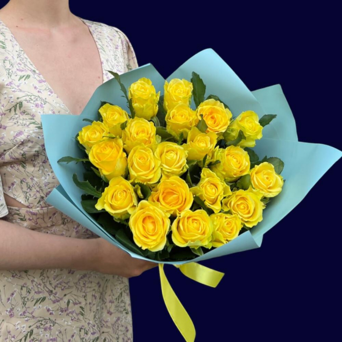 Buchet din 21 Trandafiri Galbeni [3]