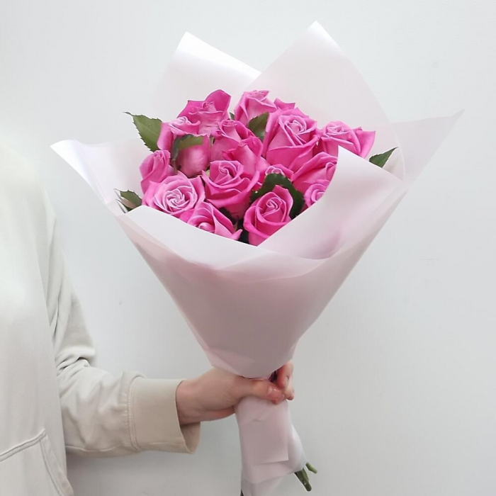 Buchet din 15 Trandafiri Roz [2]
