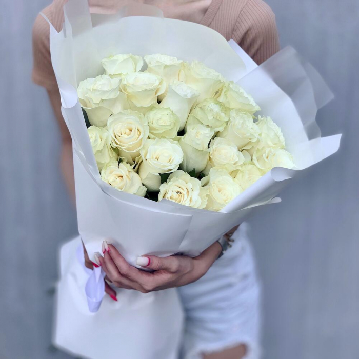 Buchet din 21 Trandafiri Albi [2]
