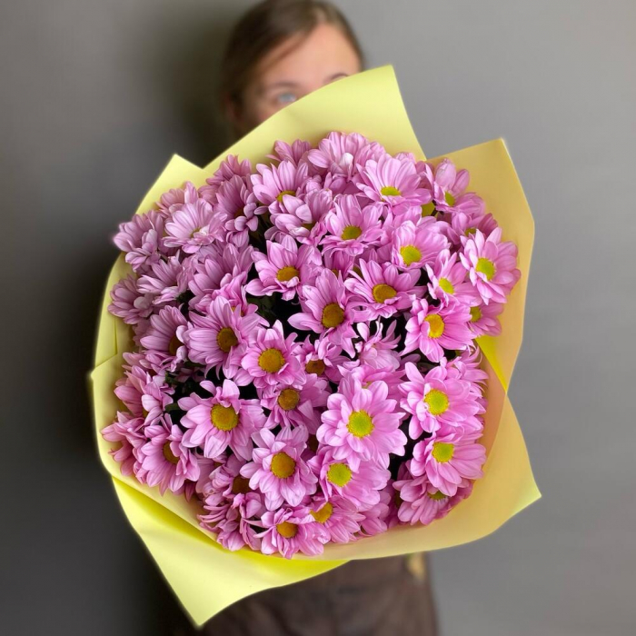 Buchet din 9 Crizanteme Roz [2]