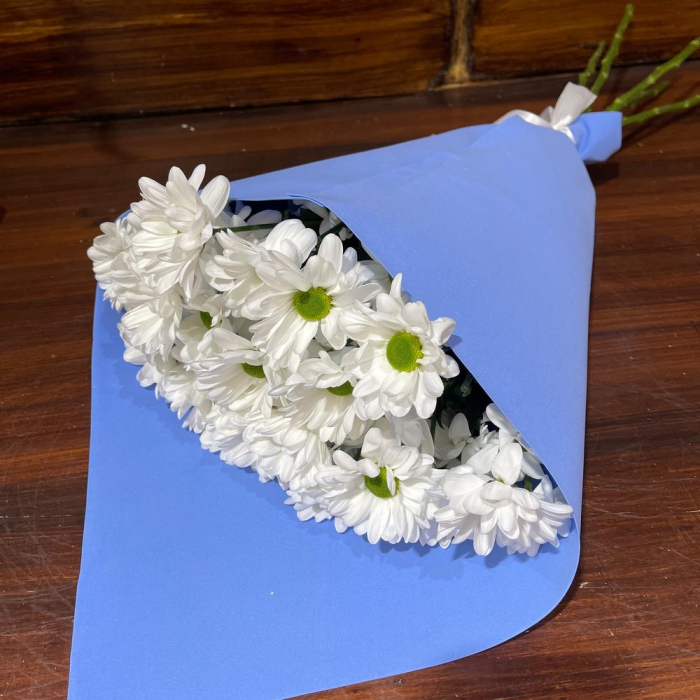 Buchet din 5 Crizanteme Albe [2]