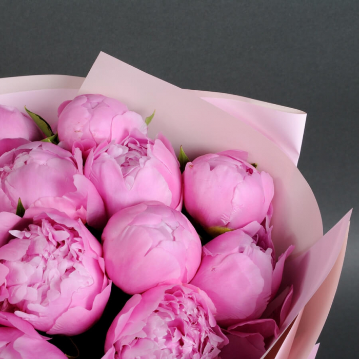 Buchet din 15 Bujori Roz [3]
