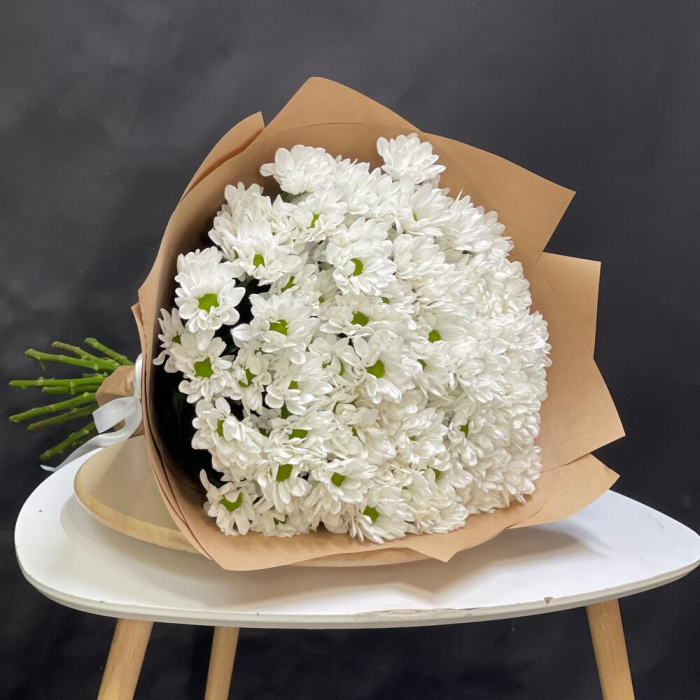 Buchet din 15 Crizanteme Albe [2]