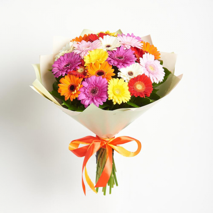 Buchet din 21 Mini-Gerbere Multicolore București [2]