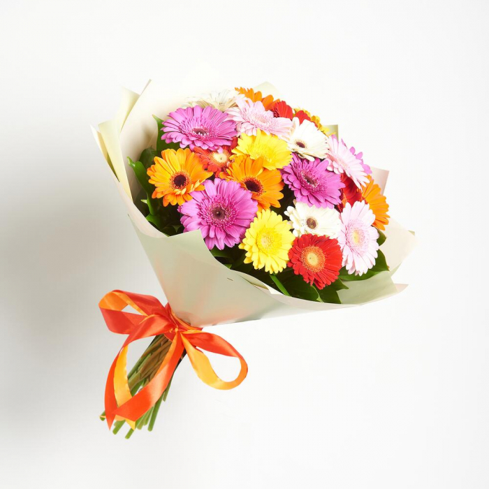 Buchet din 21 Mini-Gerbere Multicolore București [3]