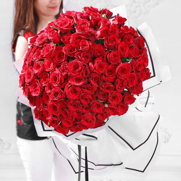 101 Red Roses Bouquet [3]