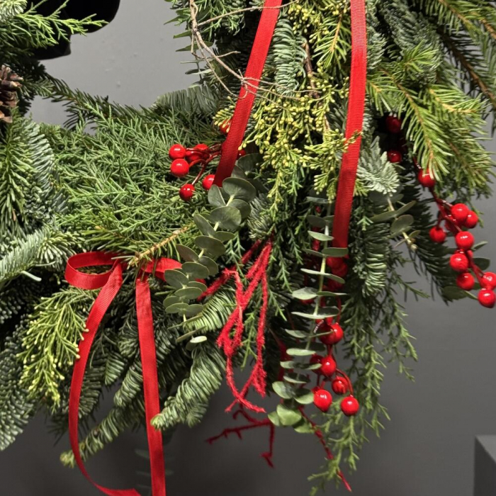 Coroniță din Brad Natural cu Ilex Roșut [4]