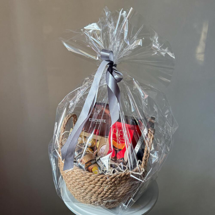 Coș Cadou de Anul Nou cu Ciocolată și Cacao [4]