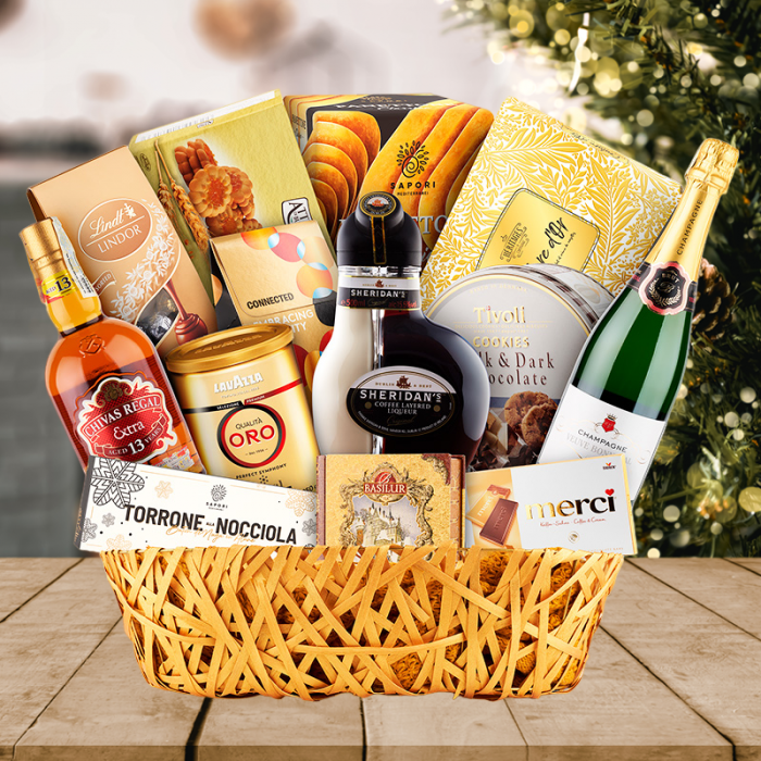 Coș Cadou Deluxe de Crăciun [1]