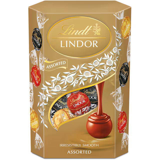 Lindt Lindor Bomboane de Ciocolată Asortate 200g [1]