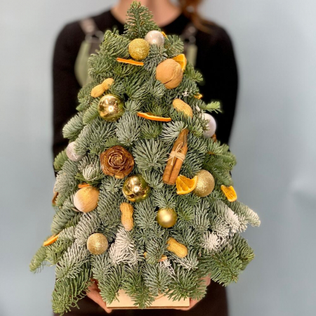 Brad Natural de Crăciun Rustic [1]