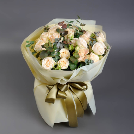 Buchet de trandafiri crem Sophie și Sharman [3]