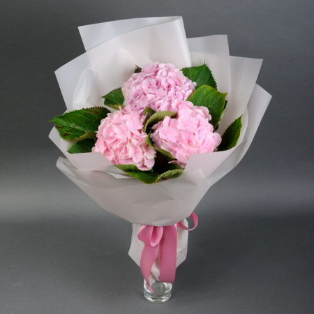 Buchet de 3 hortensii "Roz" [3]