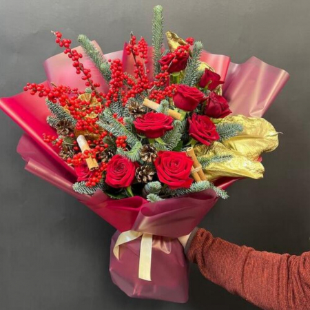 Buchete pentru externare din spital - Buchet Romantic de Iarnă