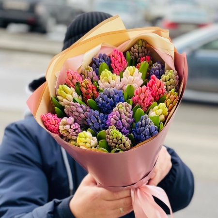 Buchete din Zambile - Buchet din 25 Zambile Multicolore