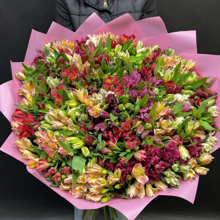 Buchete din Alstroemeria - Buchet din 101 Alstroemeria Multicolor