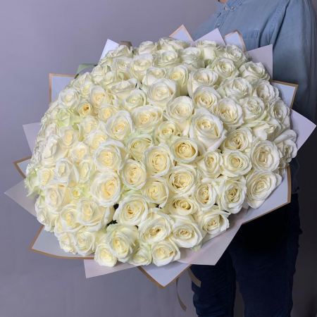 8 Martie - Buchet din 101 Trandafiri Albi
