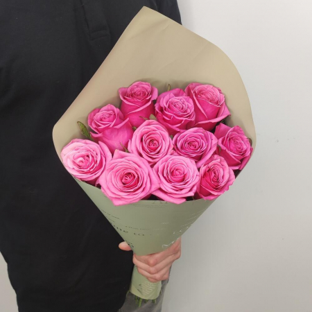 Buchet din 11 Trandafiri Roz [2]