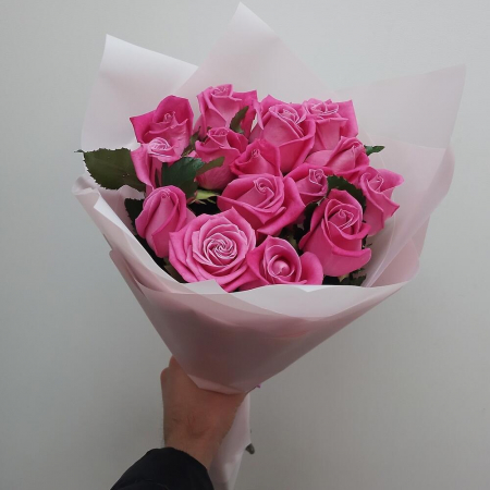 Buchet din 15 Trandafiri Roz București [4]