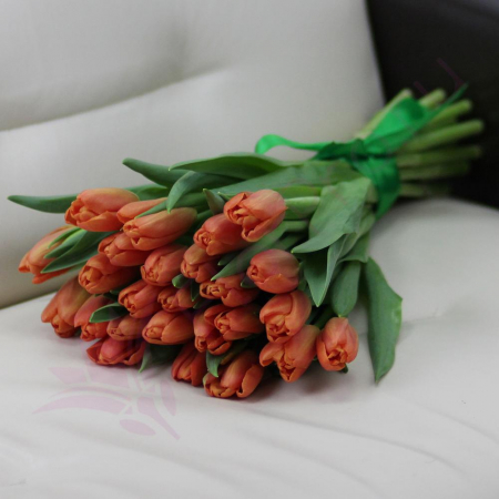 Buchet din 25 Lalele Portocalii [3]