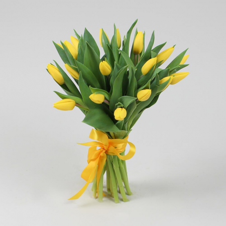 Buchete din Lalele - Buchet din 19 Lalele Galbene
