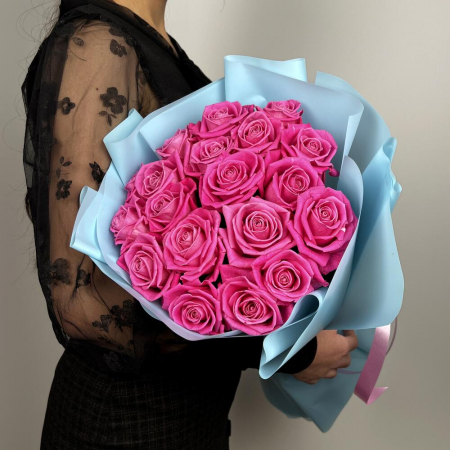 Buchete din Trandafiri - Buchet din 19 Trandafiri Roz