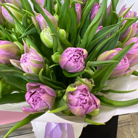 Buchet din 21 Lalele Lila [2]