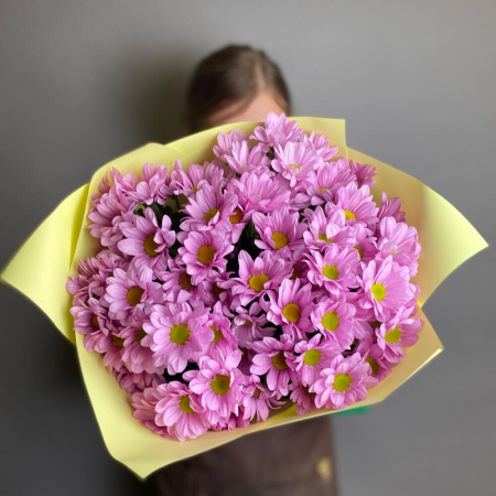 Buchet din 9 Crizanteme Roz [2]