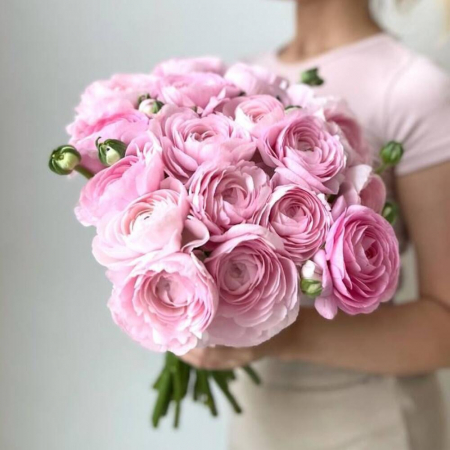 Buchete din Ranunculus - Buchet din 19 Ranunculus Roz