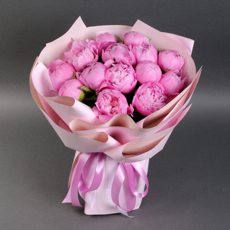 Buchete - Buchet din 15 Bujori Roz Ilfov