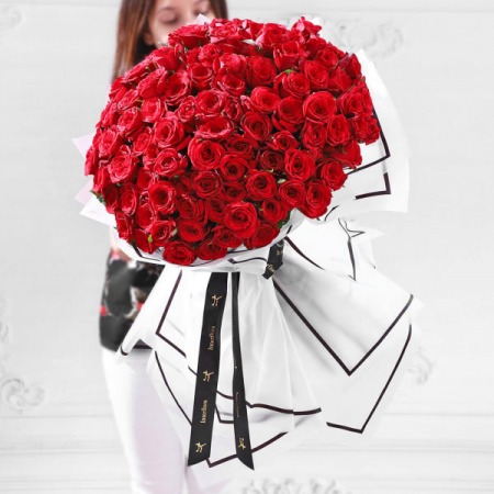 Buchete 101 - 101 Red Roses Bouquet