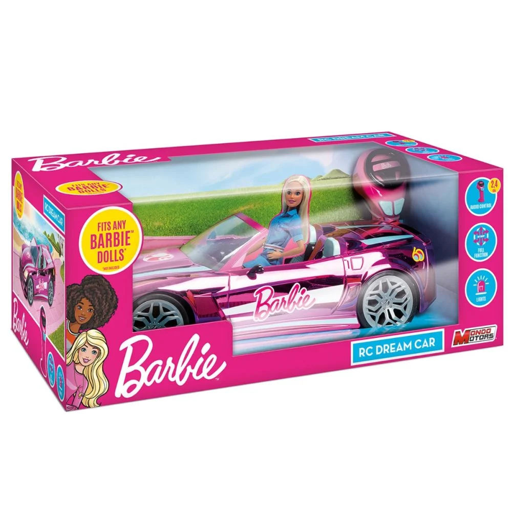 Mașinute Electrice cu Telecomandă - Masina cu telecomanda Barbie Dream Car