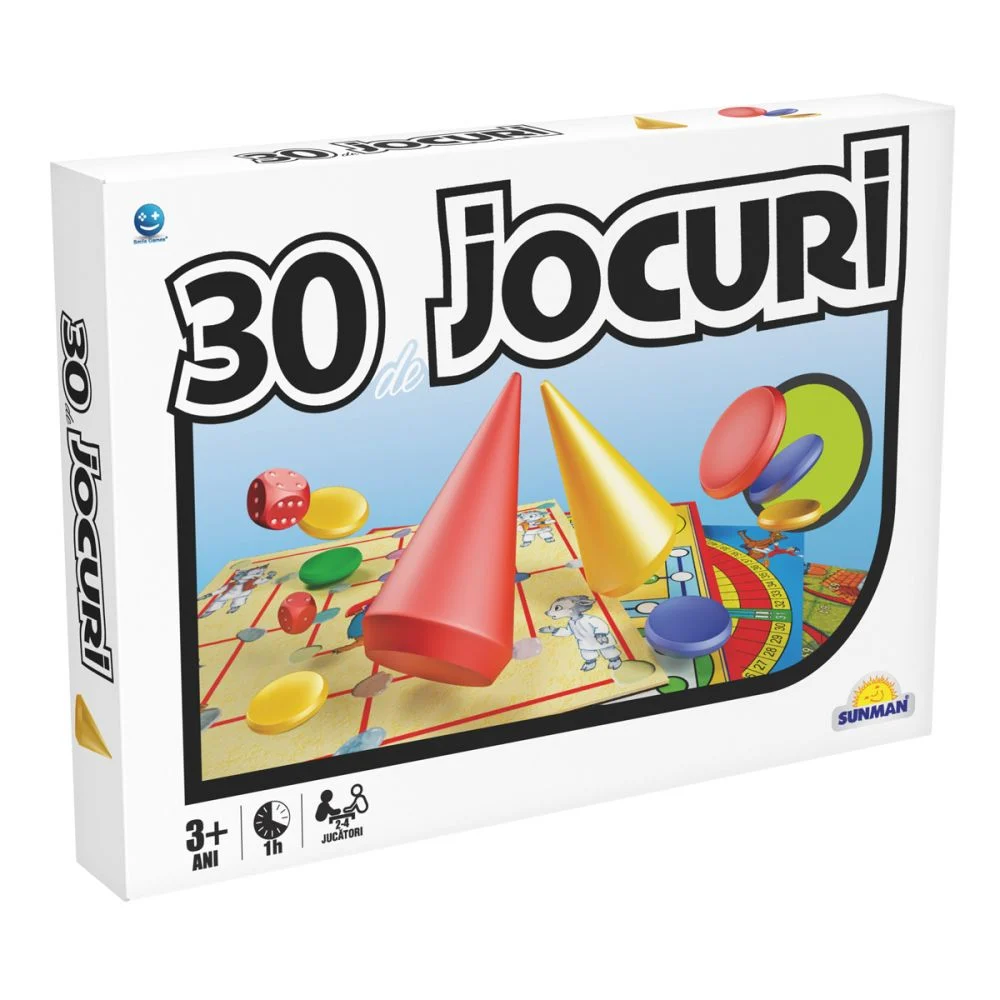 Jucarii pentru Copii - Joc de societate Smile Games, 30 de jocuri intr-unul singur