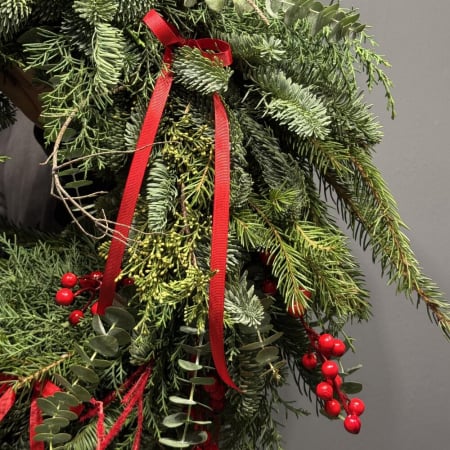 Coroniță din Brad Natural cu Ilex Roșut [2]