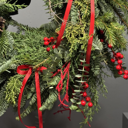 Coroniță din Brad Natural cu Ilex Roșut [3]