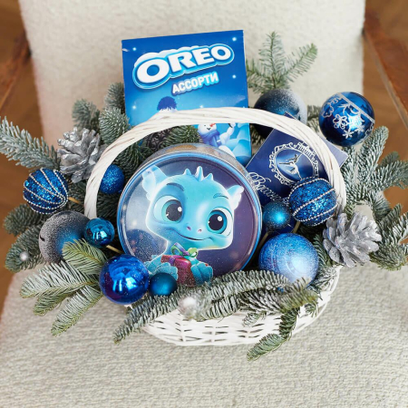 Coșuri de Crăciun - Coș de Crăciun cu Oreo pentru Copil