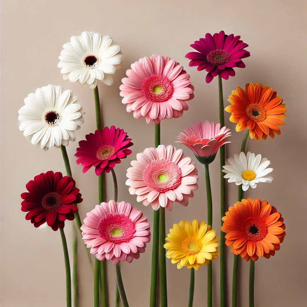 Crearea Propriului Buchet de Flori - Mini Gerbera Color Vrac la Fir