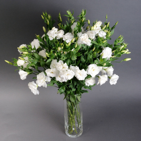 Buchete de Flori Proaspete în Vază - Eustoma într-o vază