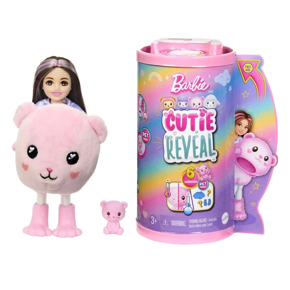 Copii - Păpușă Chelsea Barbie Cutie Reveal Ursuleț