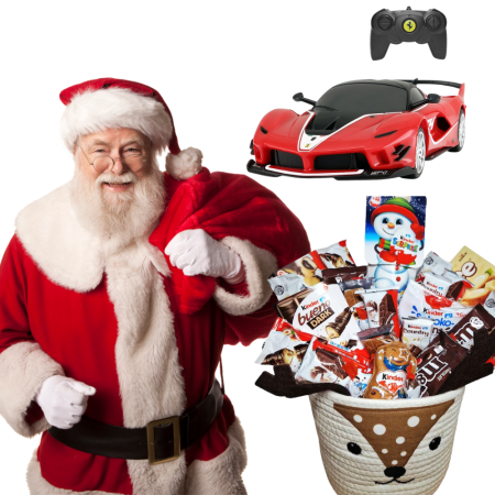 Cadouri de Crăciun Copii - Pachet Moș Crăciun la Domiciliu cu Cadouri pentru Băiețel