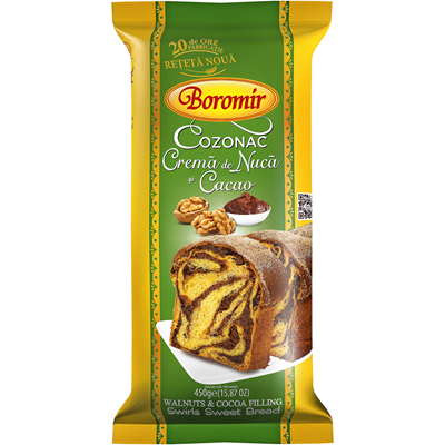 Cadouri - Cozonac Boromir cu Nucă 450g