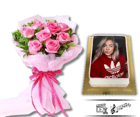 Flori și Cadouri de Valentine's Day Vâlcea - Surpriză la Domiciliu cu Tort Personalizat