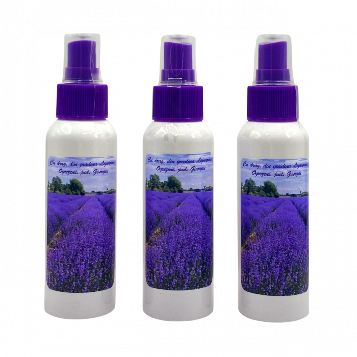Ofertă 3 Ape florale de lavanda in recipient alb mat [2]