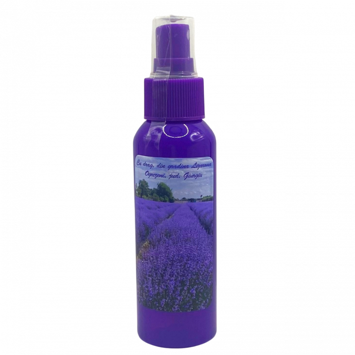 Apă florală de lavandă în flacon mov, 100ml [2]