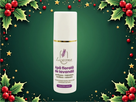 Apă florală de lavandă în flacon alb, 100ml [2]
