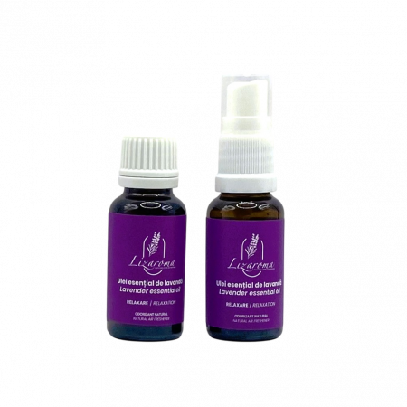 Uleiuri esențiale de lavandă - Set ulei esenţial spray cu rezervă 2x20ml