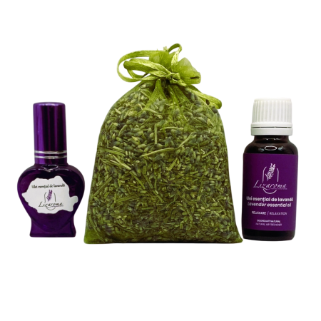 Uleiuri esențiale de lavandă - Set-cadou 3 produse (Liz_62)