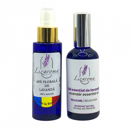 Odorizante - Oferta - Set ulei esenţial spray si apa florală de lavandă_Blue Edition