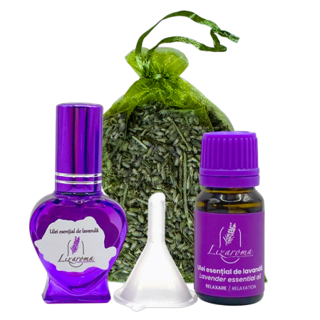Uleiuri esențiale de lavandă - Set-cadou 3 produse (Liz_21)