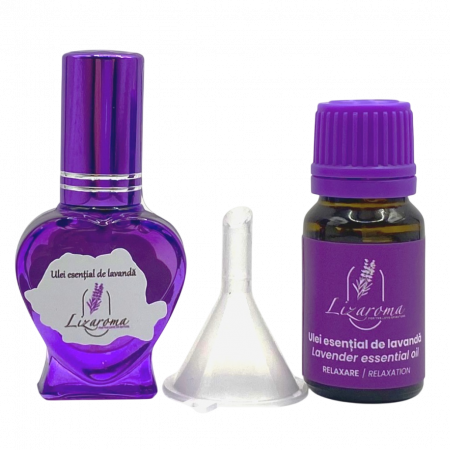 Seturi - Set ulei esential spray inimioară cu rezerva si palnie de transfer